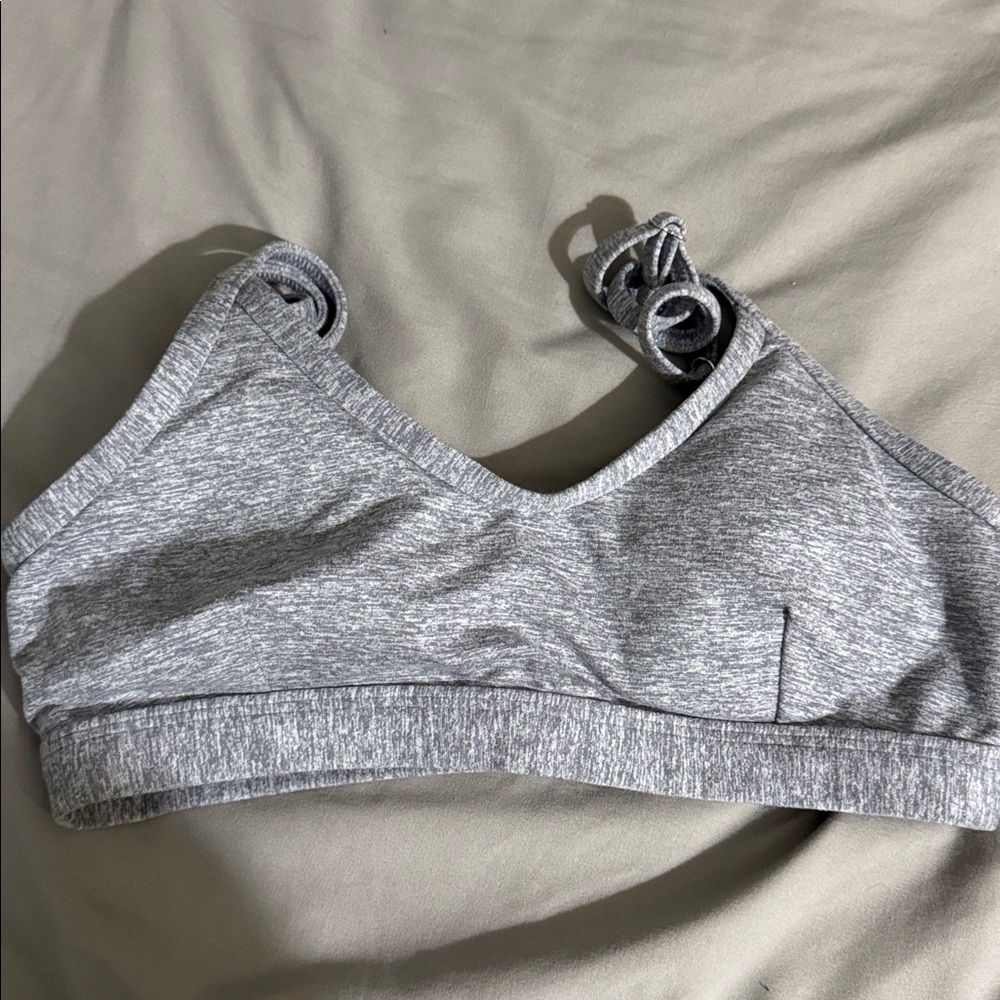 Gray Sports Bra
